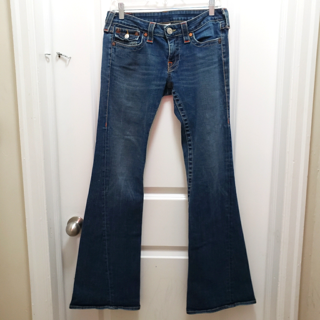 Og Usa True Religion Joey Vintage Soft Low Rise Flare Rare Collectible 29